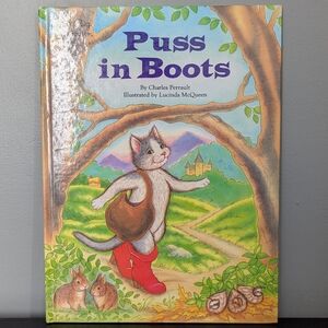 Golden‎ Book 1990 Puss In Boots Hardback Children's Book Vintage